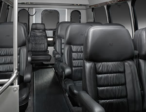 10 - 14 passenger Executive Van interior
